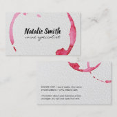 Druck des Farbpapiers "Weinstahl" Visitenkarte (Vorne/Hinten)