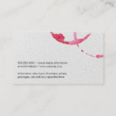 Druck des Farbpapiers "Weinstahl" Visitenkarte (Rückseite)