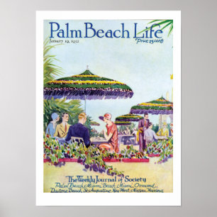 Druck des Palm Beach-Lebens #9 Poster