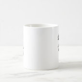 Druck des schwarzen Bären Kaffeetasse (Mittel)