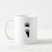 Druck des schwarzen Bären Kaffeetasse (Links)