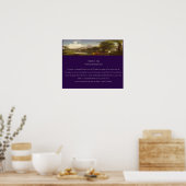 Druck des Vatertag-Gedichts Poster (Küche)