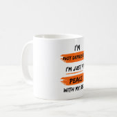 Drück dich aus kaffeetasse (Vorderseite Links)
