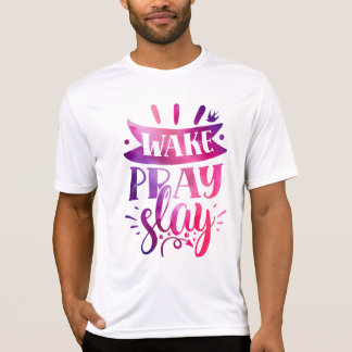 Drück dich aus - Wach auf, bete, erschlage - Pink T-Shirt