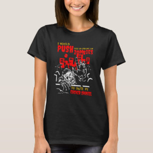 Drück dich bei Zombies, um Cocker Spaniel Funny D T-Shirt