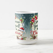 Drück dich dieses Weihnachten aus Kaffeetasse (Mittel)