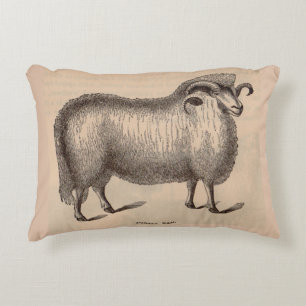 Druck Dorset ram aus dem 19. Jahrhundert Zierkissen