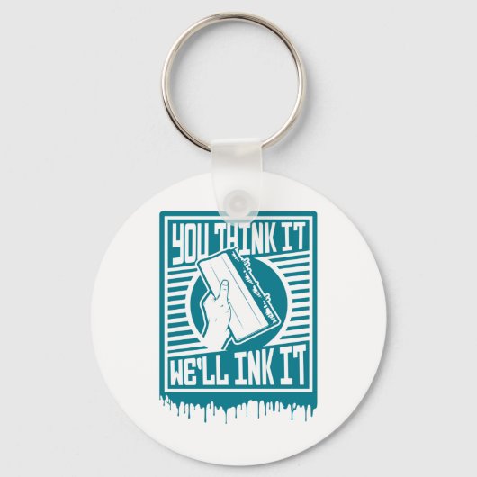 Druck-Druckkopf-Tintenzeichnung Schlüsselanhänger (Vorderseite)