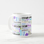 Druck-Entlastung ruhige u. entspannende Tasse (Vorderseite Links)