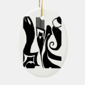 Druck-Entwurfs-Verzierung des Linoleum-90 Keramikornament (Hinten)