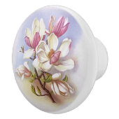 Druck-Fach-Zug-Griff Fünfzigerjahre der Vintagen Keramikknauf (Rechts)