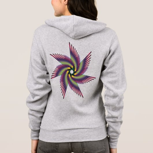 Druck Frauen Hoodie (Rückseite)