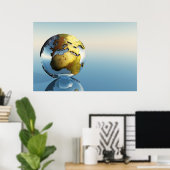 DRUCK FÜR EUROPA UND AFRIKA POSTER (Heimbüro)