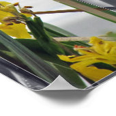 DRUCK - gelbe Wildblumen Poster (Ecke)
