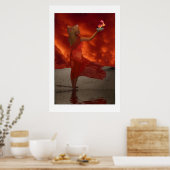 DRUCK "GODESS OF FIRE" POSTER (Küche)
