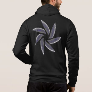 druck grauer Mann Hoodie