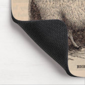 Druck Hochlandschafe des 19. Jahrhunderts Mousepad (Ecke)