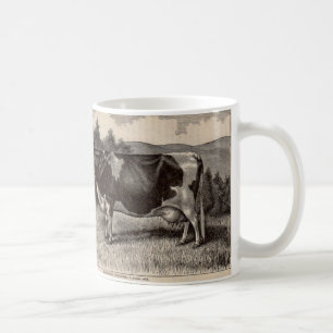 Druck Holstein heifer aus dem 19. Jahrhundert Kaffeetasse