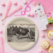 Druck Holstein heifer aus dem 19. Jahrhundert Pappteller (Party)