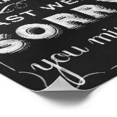 Druck in der Küche, Chalk Art Druckplatten Poster (Ecke)