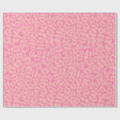 Druck in rosa Leoparden Geschenkpapier (Flach)