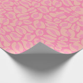 Druck in rosa Leoparden Geschenkpapier (Ecke)