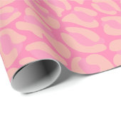 Druck in rosa Leoparden Geschenkpapier (Rolleneckpunkt)