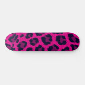 Druck in rosa Leoparden Skateboard (Horizontal)