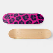 Druck in rosa Leoparden Skateboard (Horizontal)