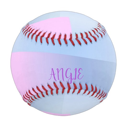Druck in Rosa und Blau Baseball (Vorderseite)