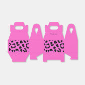 Druck in Rosa und schwarzem Leopard Geschenkschachtel (Ungefaltet)