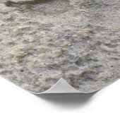 Druck in Sand Poster (Ecke)