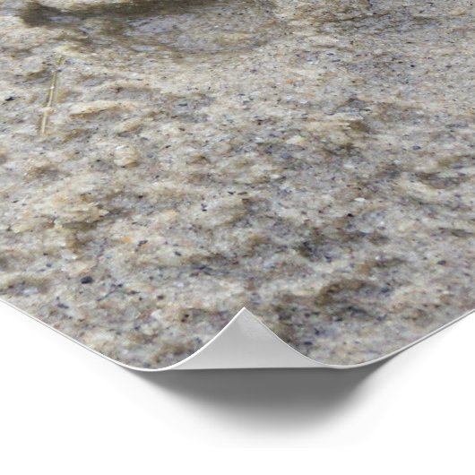 Druck in Sand Poster (Ecke)