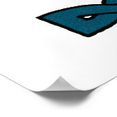 Druck keltischer Buchstaben B Poster (Ecke)