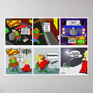 Druck "Kidmonsta Doppeltes" - durch Kev Moore Poster