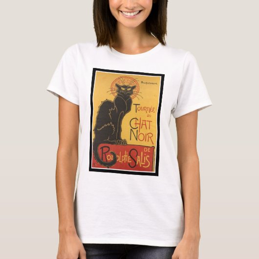 DRUCK LE CHAT NOIR T-Shirt (Vorderseite)