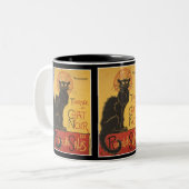 DRUCK LE CHAT NOIR ZWEIFARBIGE TASSE (Vorderseite Links)