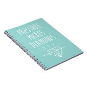 Druck macht Diamant-Zitat Notizblock (Rechte Seite)