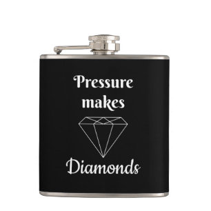 Druck macht Diamanten Flachmann
