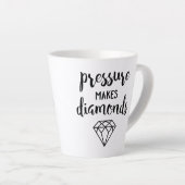 Druck macht Diamanten - Script Typografie Milchtasse (Rechte Ecke)