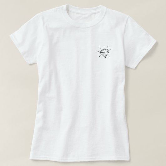 Druck macht Diamanten T-Shirt (Design vorne)