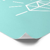 Druck macht Diamanten zu einem Zitat Poster (Ecke)