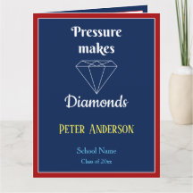 Druck macht Diamonds Abschluss-Karte