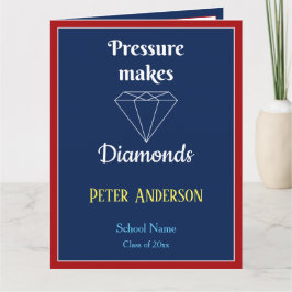 Druck macht Diamonds Abschluss-Karte Dankeskarte