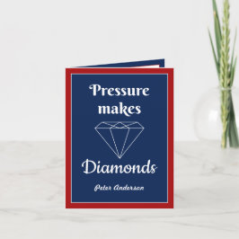 Druck macht Diamonds Gratulationskarte Dankeskarte