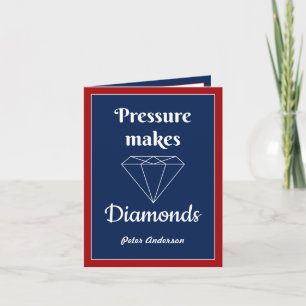 Druck macht Diamonds Gratulationskarte Dankeskarte