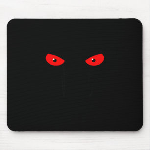 Drück meine Knöpfe nicht_ Rote Augen _ Sarkastisch Mousepad