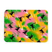 Druck mit Vintage-Affenmuster Magnet (Horizontal)