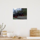 Druck mit Volldampf Poster (Küche)