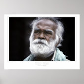 Druck mit weißem Bart Poster (Vorne)